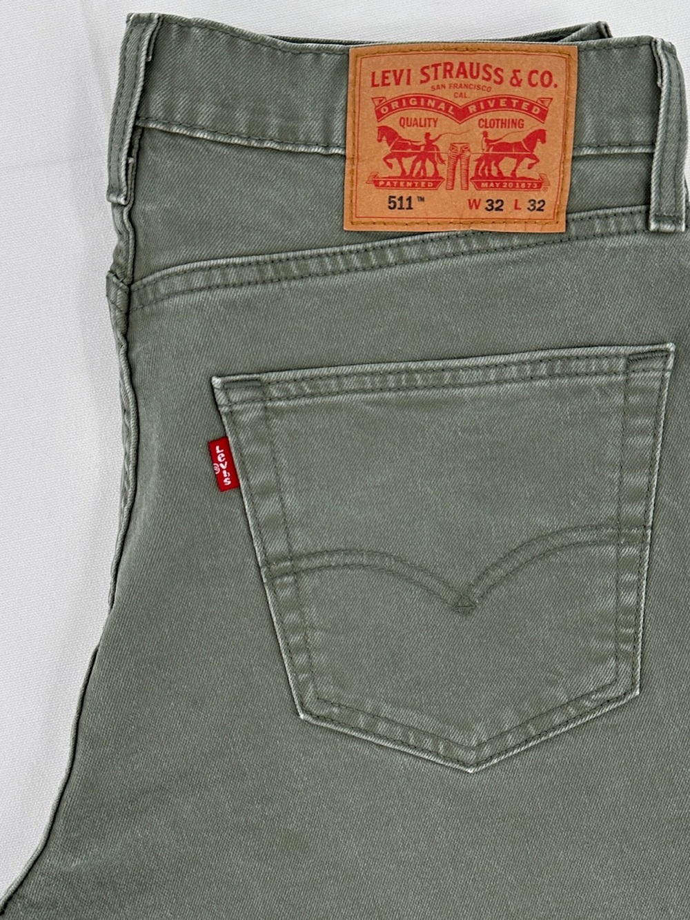 Levi's 511 Men's Slim Fit Jeans Deep Lichen Green W32 L32